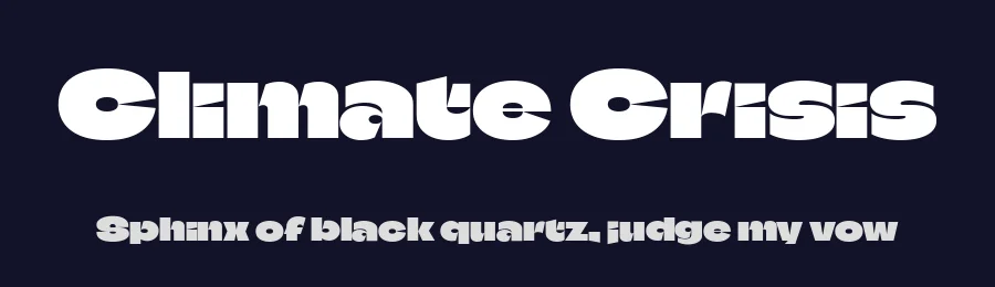 Climate Crisis by Eino Korkala — Sans Serif Font — thumbnail 2
