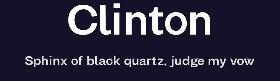 Clinton — Sans Serif Font — thumbnail 2