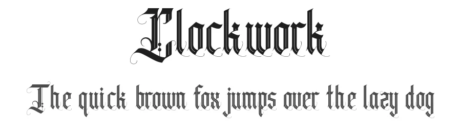 Clockwork by Maulana creative — Display Font