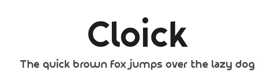 Cloick by Luis Jaramillo, Jorge, PΓ©rez LJDS Team β Sans Serif Font