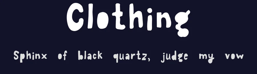 Clothing — Script Handwritten Font — thumbnail 2