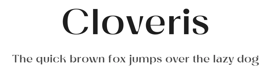 Cloveris by Sahrul Hidayat — Sans Serif Font