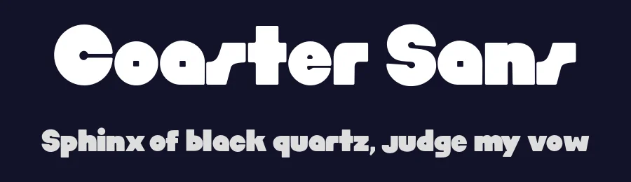 Coaster Sans — Sans Serif Font — thumbnail 2