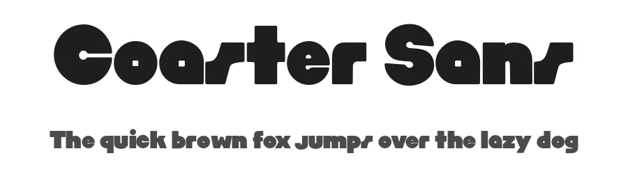 Coaster Sans β Sans Serif Font