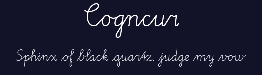 Cogncur — Script Handwritten Font — thumbnail 2