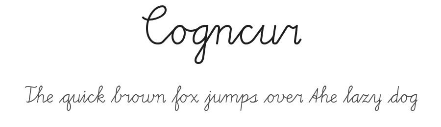 Cogncur — Script Handwritten Font