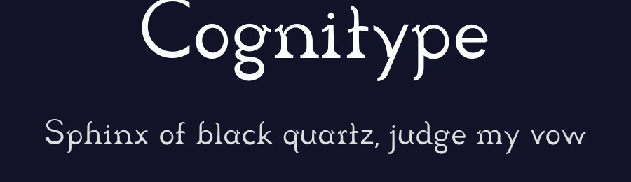Cognitype — Serif Font — thumbnail 2