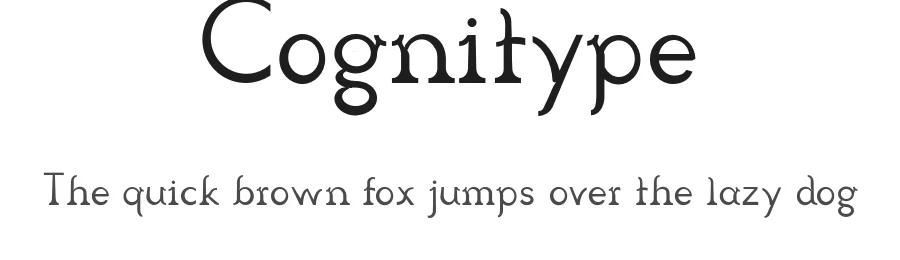 Cognitype — Serif Font