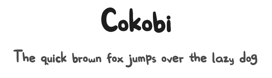 Cokobi by Ginan Perdana — Script Handwritten Font