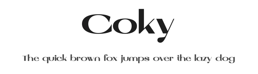 Coky by Bakhrudin Ja'far — Sans Serif Font
