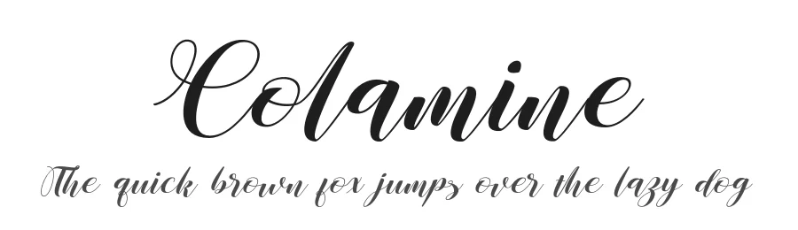 Colamine by Khaidir — Script Handwritten Font