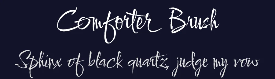 Comforter Brush by Robert E. Leuschke — Script Handwritten Font — thumbnail 2