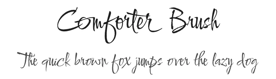 Comforter Brush by Robert E. Leuschke — Script Handwritten Font