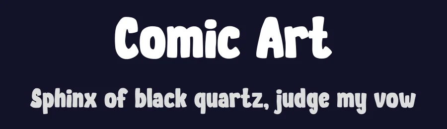 Comic Art by PINISIART TEAM — Display Font — thumbnail 2