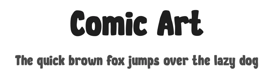 Comic Art by PINISIART TEAM — Display Font