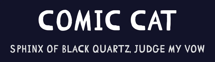 Comic CAT by Vitaly Lazarenko — Script Handwritten Font — thumbnail 2