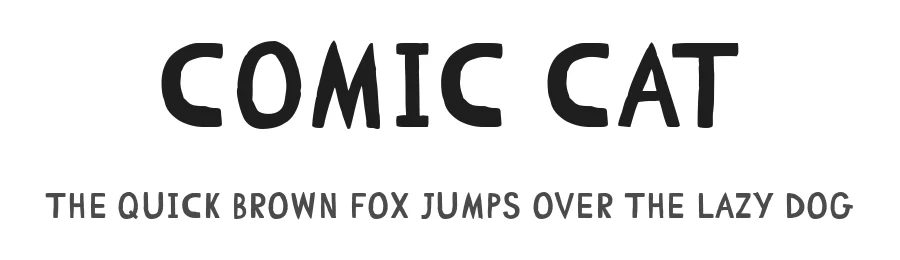 Comic CAT by Vitaly Lazarenko — Script Handwritten Font