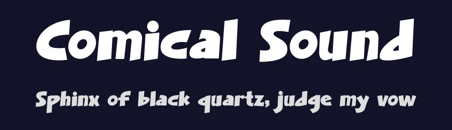 Comical Sound by Sahirul Sidiq — Display Font — thumbnail 2