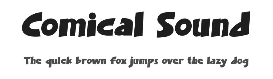 Comical Sound by Sahirul Sidiq — Display Font