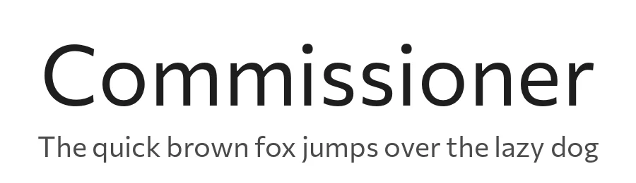 Commissioner by Kostas Bartsokas — Sans Serif Font