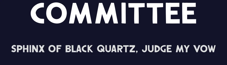 Committee by Alec Dunn — Sans Serif Font — thumbnail 2