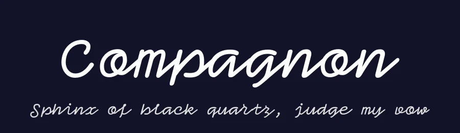 Compagnon by Chloé Lozano — Script Handwritten Font — thumbnail 2