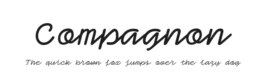 Compagnon by ChloΓ© Lozano β Script Handwritten Font