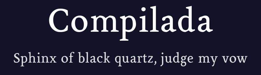 Compilada by Juan Heilborn — Serif Font — thumbnail 2