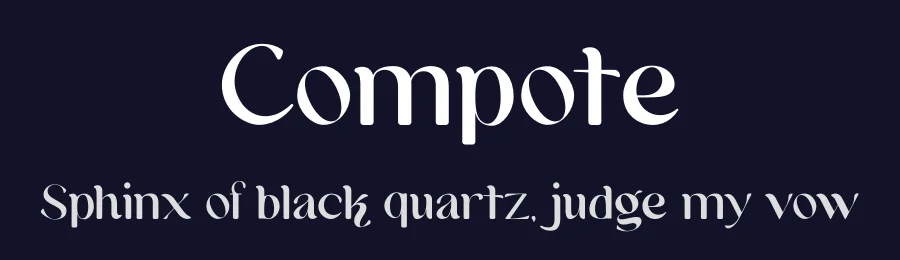 Compote by Nicho — Sans Serif Font — thumbnail 2