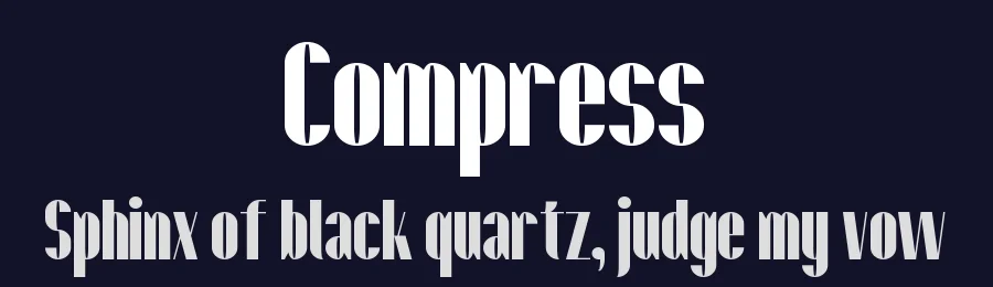 Compress by frongile — Sans Serif Font — thumbnail 2
