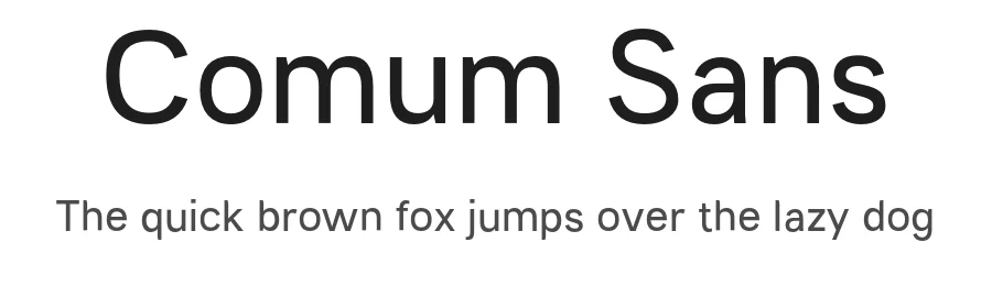 Comum Sans