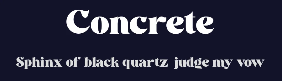 Concrete by Akhmad Husain Rifa'i — Sans Serif Font — thumbnail 2