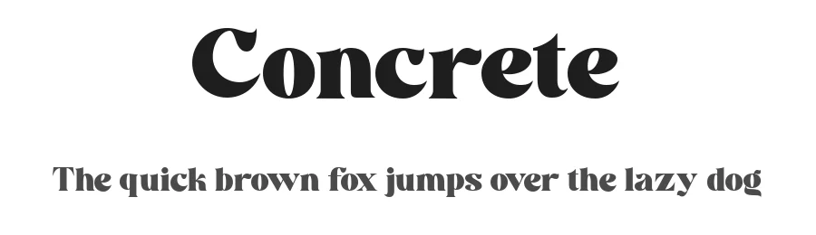 Concrete by Akhmad Husain Rifa'i — Sans Serif Font