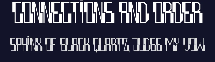 Connections and Order by Maxim Raikov — Display Font — thumbnail 2