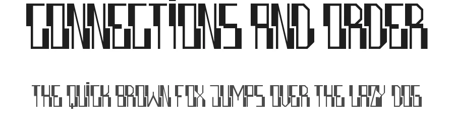 Connections and Order by Maxim Raikov — Display Font
