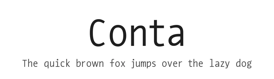 Conta by Jens Kutilek — Sans Serif Font