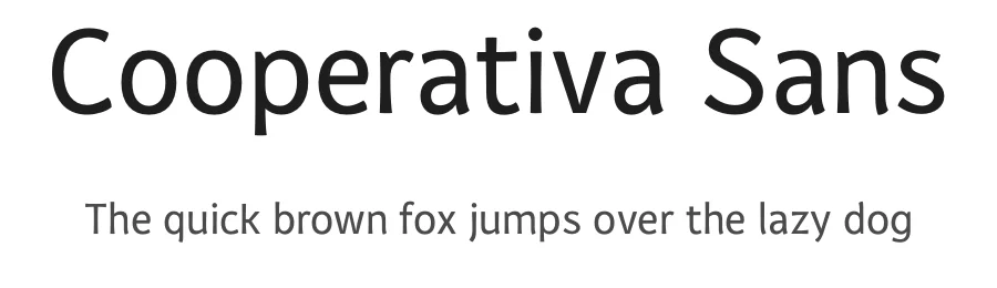 Cooperativa Sans — Sans Serif Font