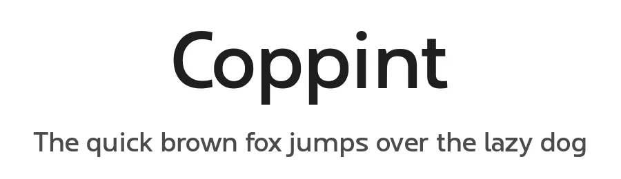 Coppint by Ridwan Fadilah β Sans Serif Font