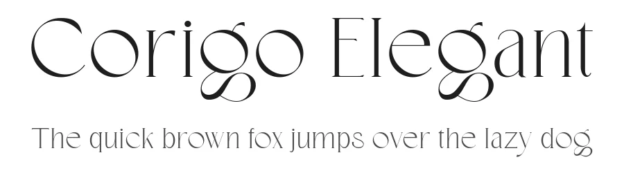 Corigo Elegant by Putu Dody Permana — Sans Serif Font