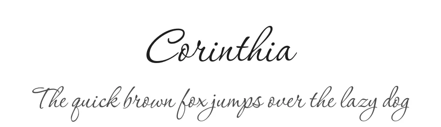 Corinthia by Robert E. Leuschke — Script Handwritten Font