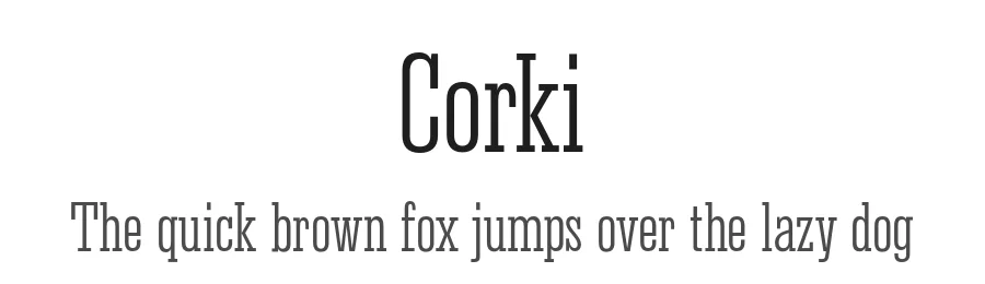 Corki by Alexander Nedelev — Slab Serif Font