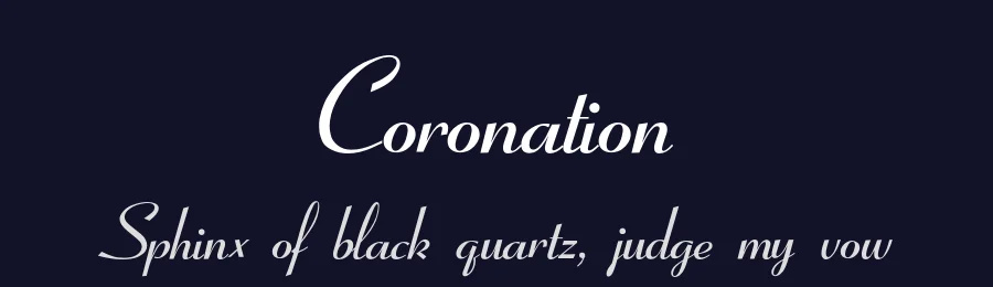 Coronation — Script Handwritten Font — thumbnail 2