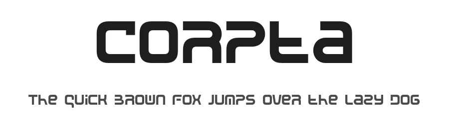 Corpta by Jamaludin Ahmad Sahestya Dharma — Sans Serif Font