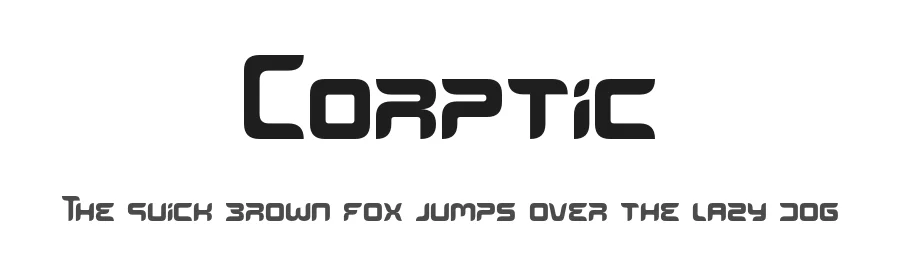 Corptic by Jamaludin Ahmad Sahestya Dharma — Display Font