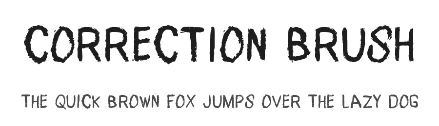 Correction Brush by GGBotNet — Script Handwritten Font