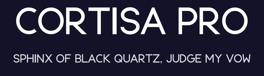 Cortisa Pro — Sans Serif Font — thumbnail 2