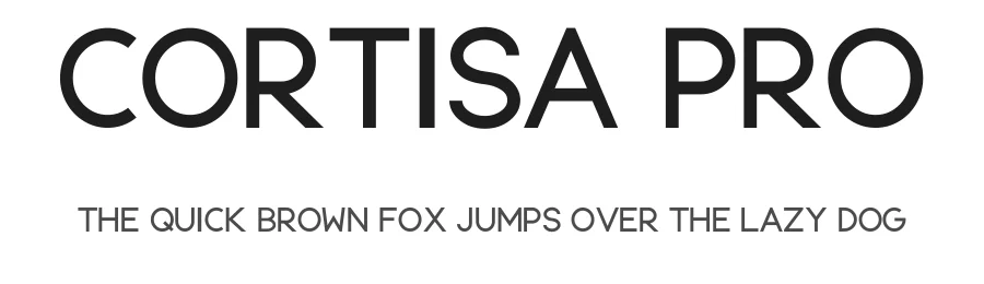 Cortisa Pro — Sans Serif Font