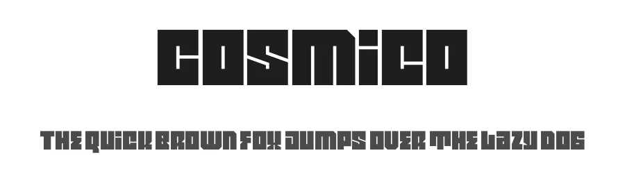 Cosmico by Furqan, Taqwa, Muammar — Display Font