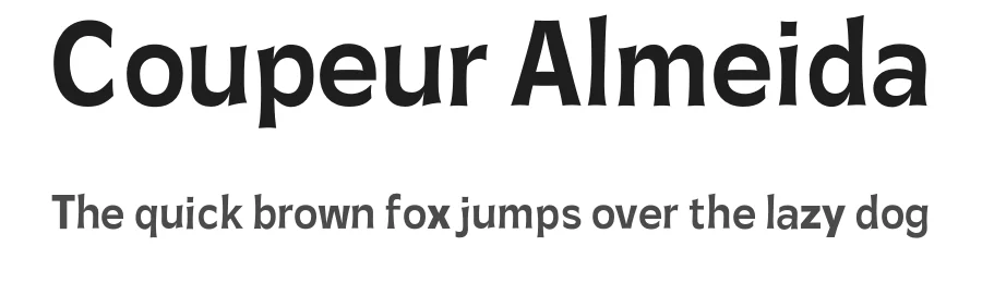 Coupeur Almeida by Thomas Bouillet — Sans Serif Font