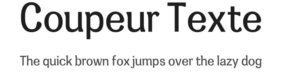 Coupeur Texte by Léa Rolland — Sans Serif Font